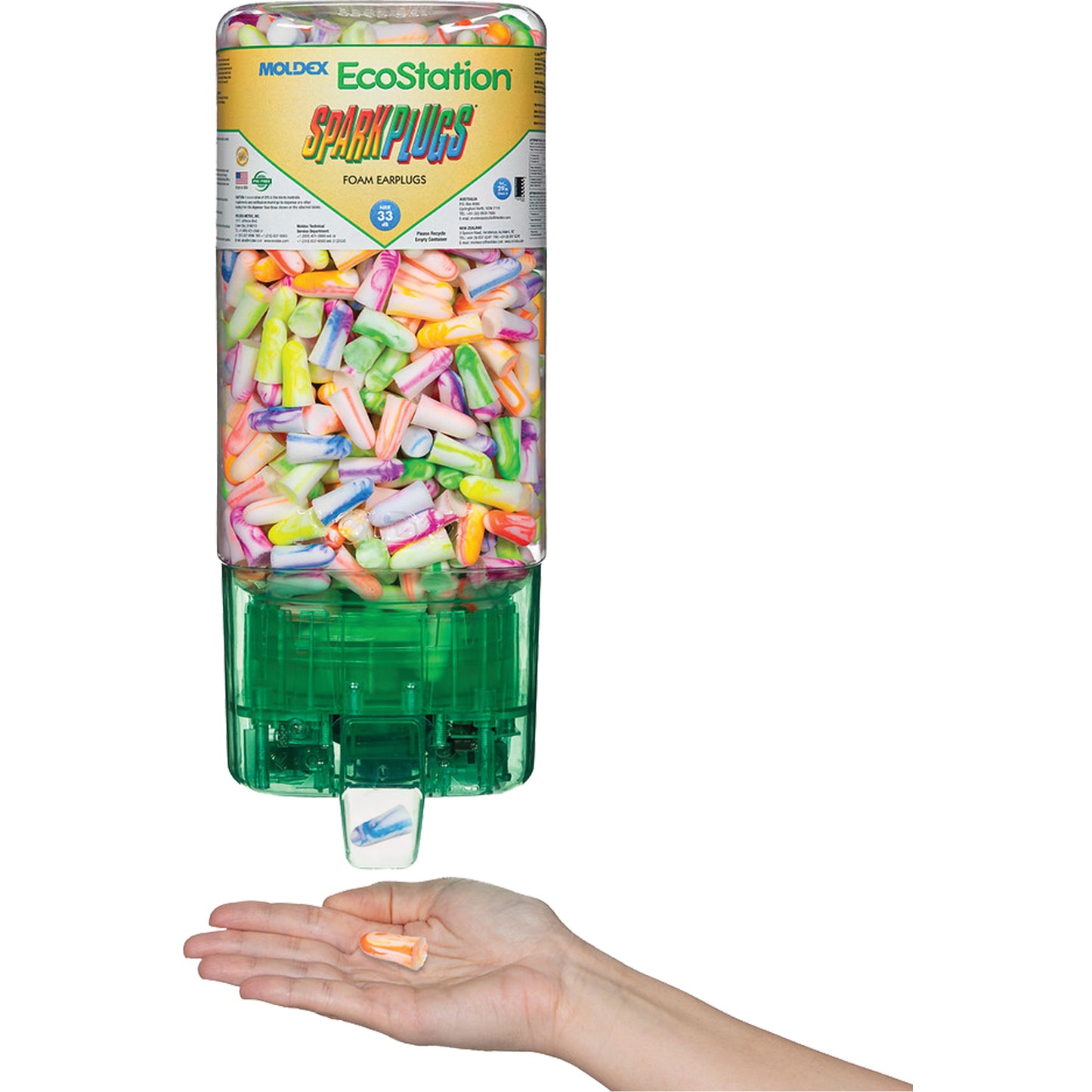 Moldex SparkPlugs Earplugs TouchFree EcoStation® Dispenser Starter Kit