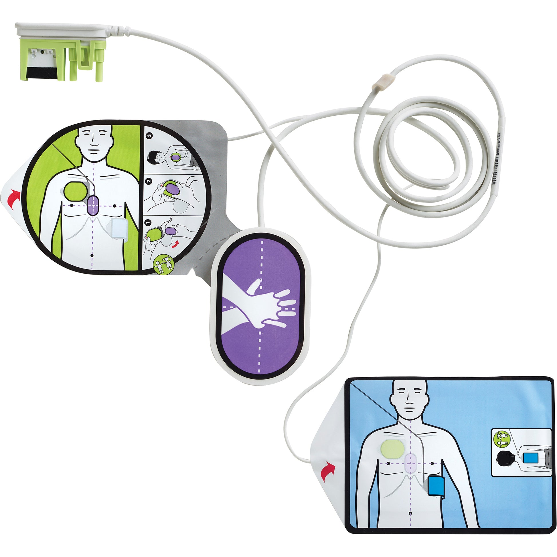 Zoll CPR Uni-Padz Adult & Pediatric Electrodes, Zoll AED 3™ For, Class 4