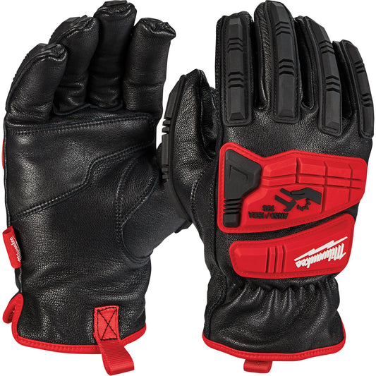 Milwaukee Goatskin Impact Gloves, Large, Grain Leather Palm