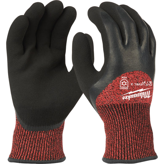 Milwaukee Winter Cut-Resistant Gloves, Size Small, 15 Gauge, Rubber Latex Coated, ANSI/ISEA 105 Level 3