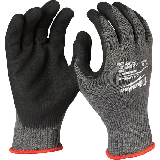 Milwaukee Cut-Resistant Gloves, Size Medium, Nitrile Coated, ANSI/ISEA 105 Level 5
