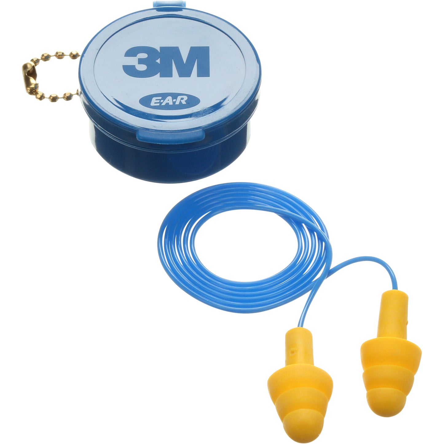 3M E-A-R™ Ultrafit™ Premolded Earplugs, Corded, Pair - Plastic Case, 25 dB NRR, One-Size