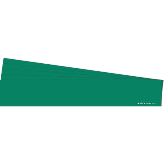 Brady Blank Pipe Marker, Self-Adhesive, 2-1/4" H x 14" W, Green