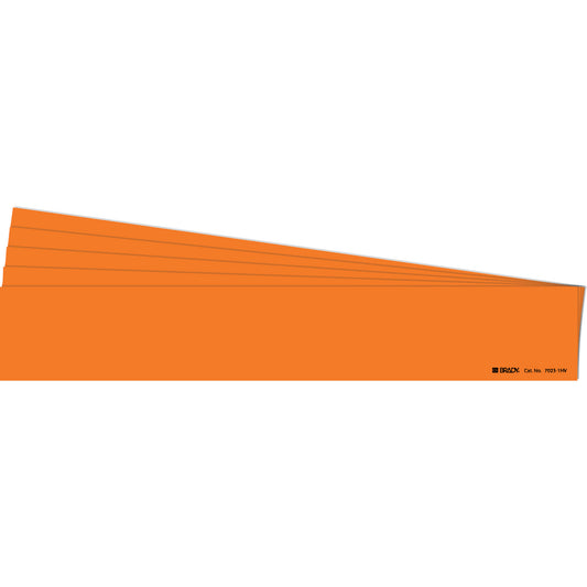 Brady Blank Pipe Marker, Self-Adhesive, 4" H x 24" W, Orange