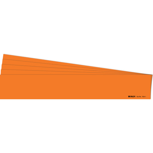 Brady Blank Pipe Marker, Self-Adhesive, 2-1/4" H x 14" W, Orange