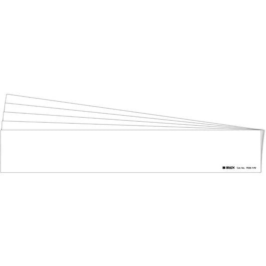 Brady Blank Pipe Marker, Self-Adhesive, 4" H x 24" W, White