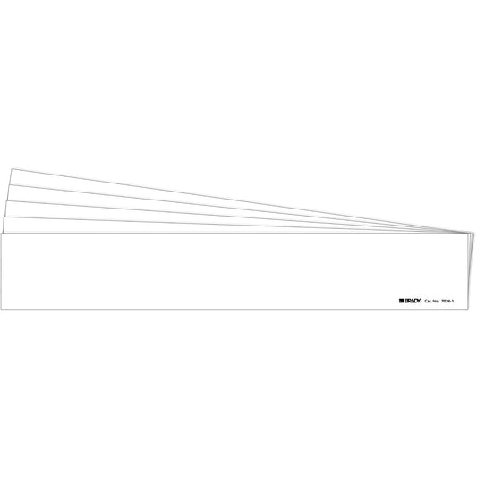 Brady Blank Pipe Marker, Self-Adhesive, 2-1/4" H x 14" W, White
