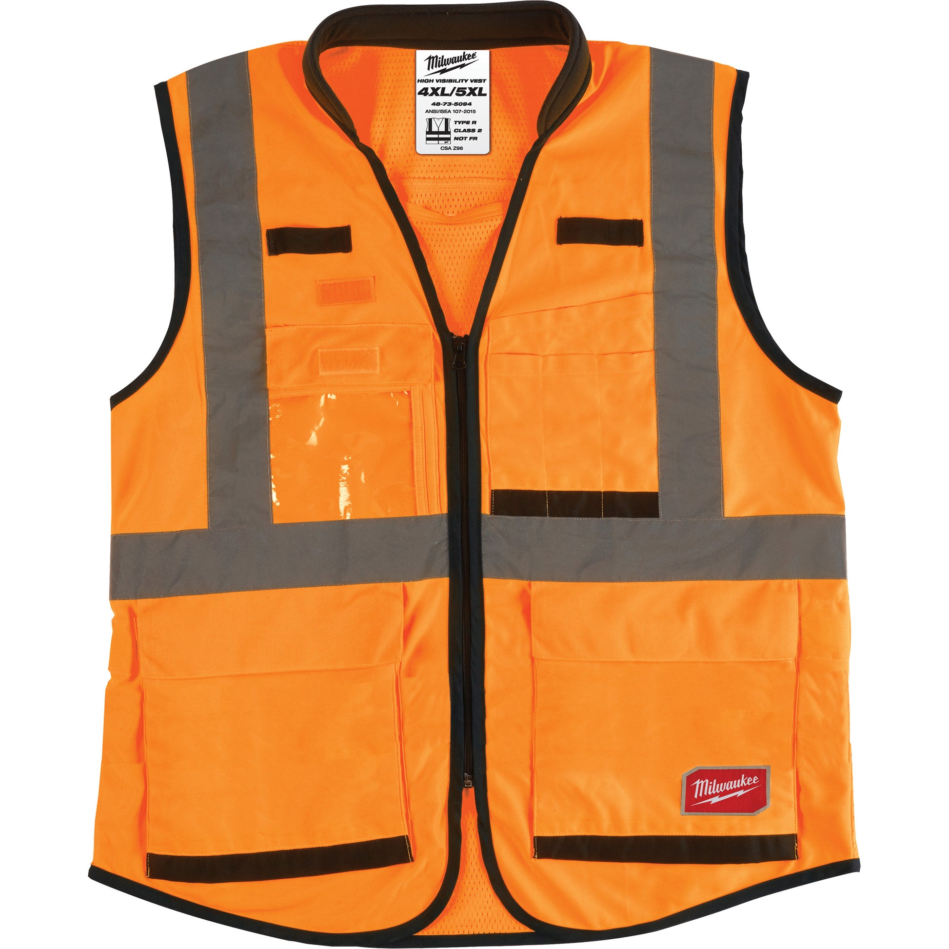 Milwaukee Performance Safety Vest, High Visibility Orange, Medium/Small