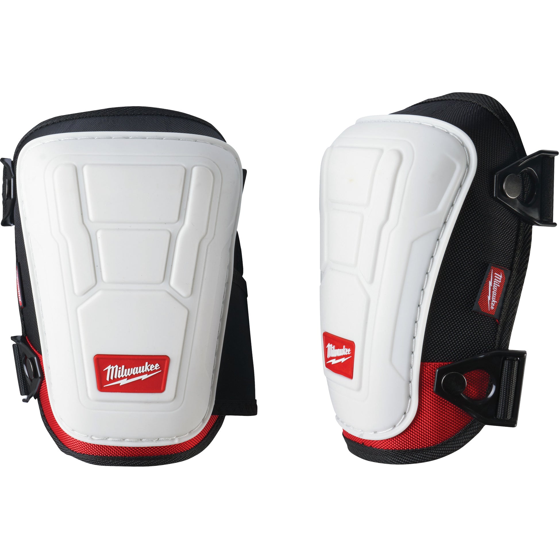Milwaukee Non-Marring Performance Knee Pad, Buckle Style, Plastic Caps, Foam/Gel Pads