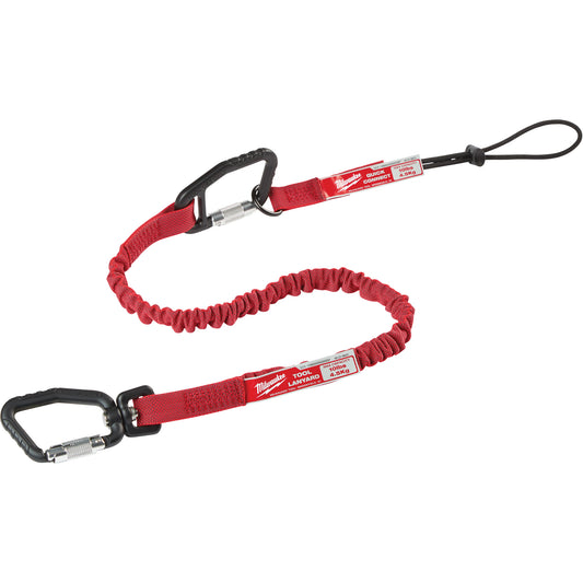 Milwaukee Quick-Connect Locking Tool Lanyard, Bungee, Carabiner/Loop