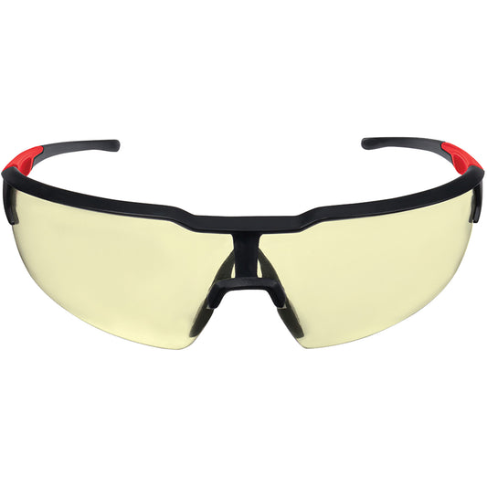 Milwaukee Safety Glasses, Yellow Lens, Anti-Fog, ANSI Z87+/Meets/Exceeds CSA Z94.3