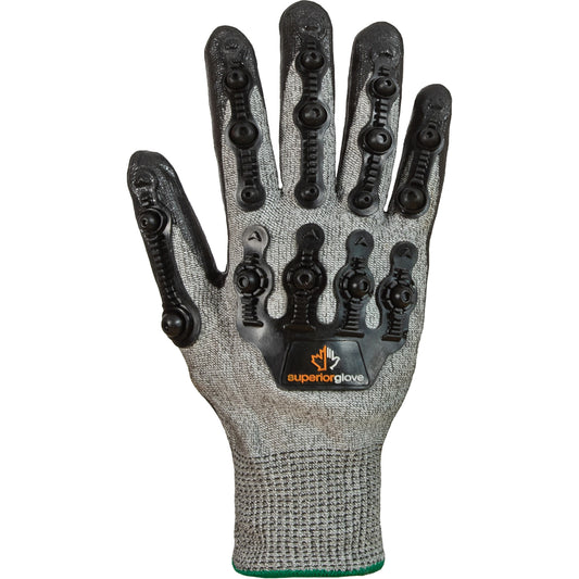 Superior Glove Works Ltd. TenActiv™ STXFNVB Impact Gloves, Large, Synthetic Palm, Knit Wrist Cuff