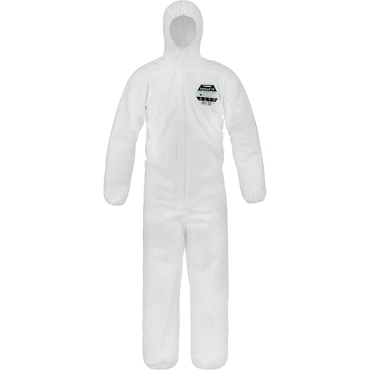 Lakeland Safegard™ GP Coveralls, 3X-Large, White, SMMS