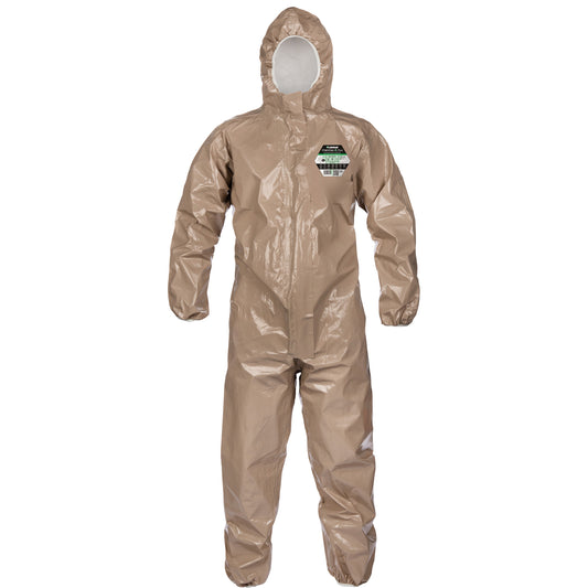 Lakeland Coveralls, ChemMax™ 4 Plus, Large, Brown