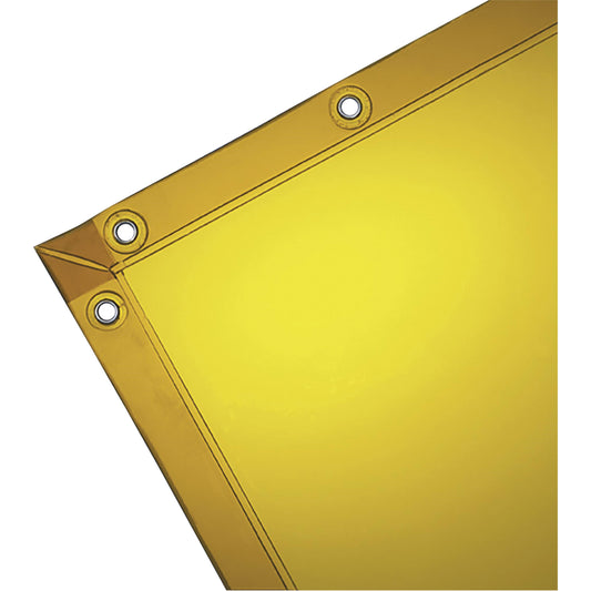 Welding Curtain, 72" x 96", High Transparency, Yellow