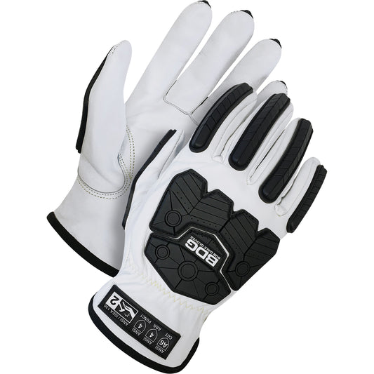 Bob Dale Gloves Classic Impact & Cut Resistant Driver Gloves, Size 3X-Large, Goatskin Shell, ASTM ANSI Level A6