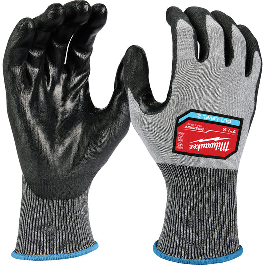 Milwaukee High Dexterity Gloves, Size Small, 18 Gauge, Polyurethane Coated, Polyethylene Shell, ANSI/ISEA 105 Level 2