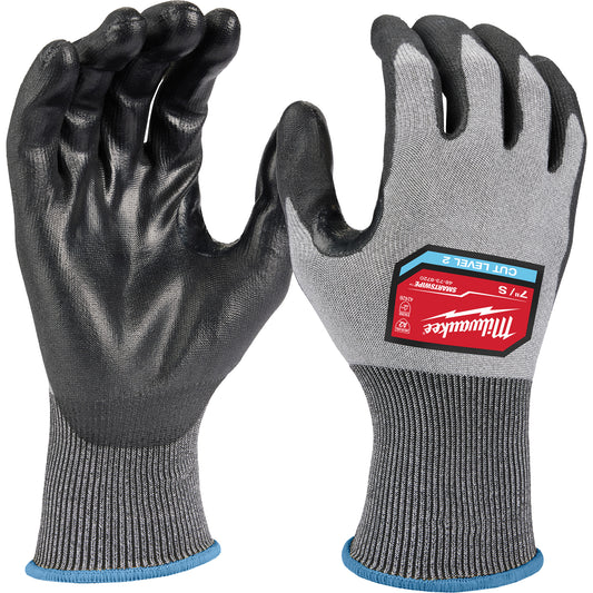 Milwaukee High Dexterity Gloves, Size Large, 18 Gauge, Polyurethane Coated, Polyethylene Shell, ANSI/ISEA 105 Level 3