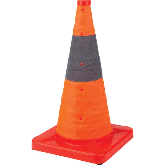 Zenith Safety Products Collapsible Traffic Cone, 18" H, Orange
