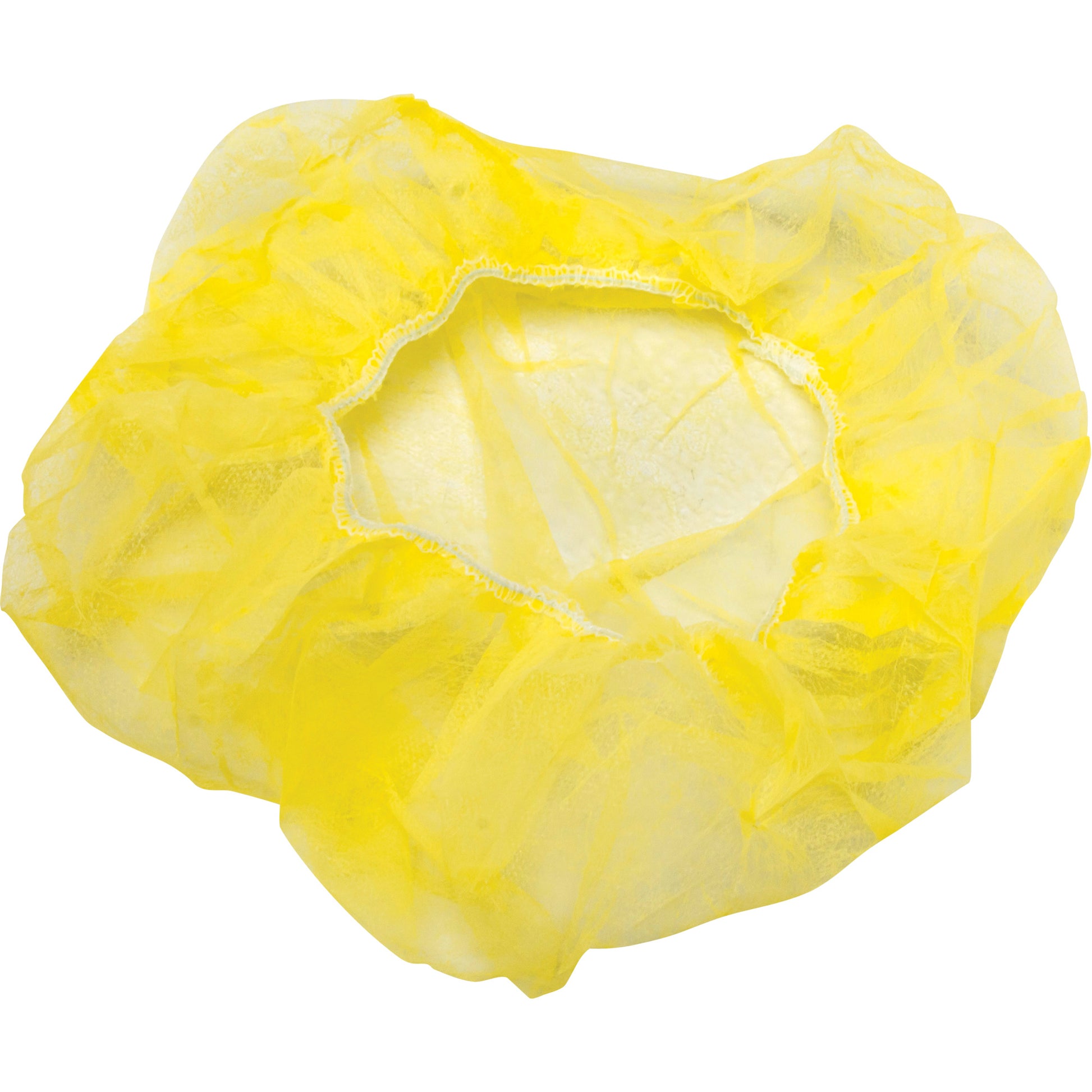 Zenith Safety Products Bouffant Caps, Polypropylene, 21", Yellow