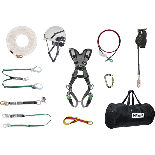 MSA Fall Protection Kit, Harness/Lanyard Combo