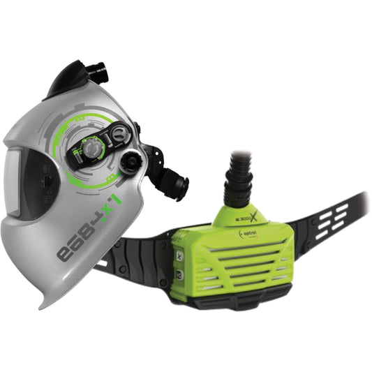 Optrel e3000x Welding Belt-Mount PAPR System, Headcover & Faceshield/Welding Helmet, Lithium-Ion Battery