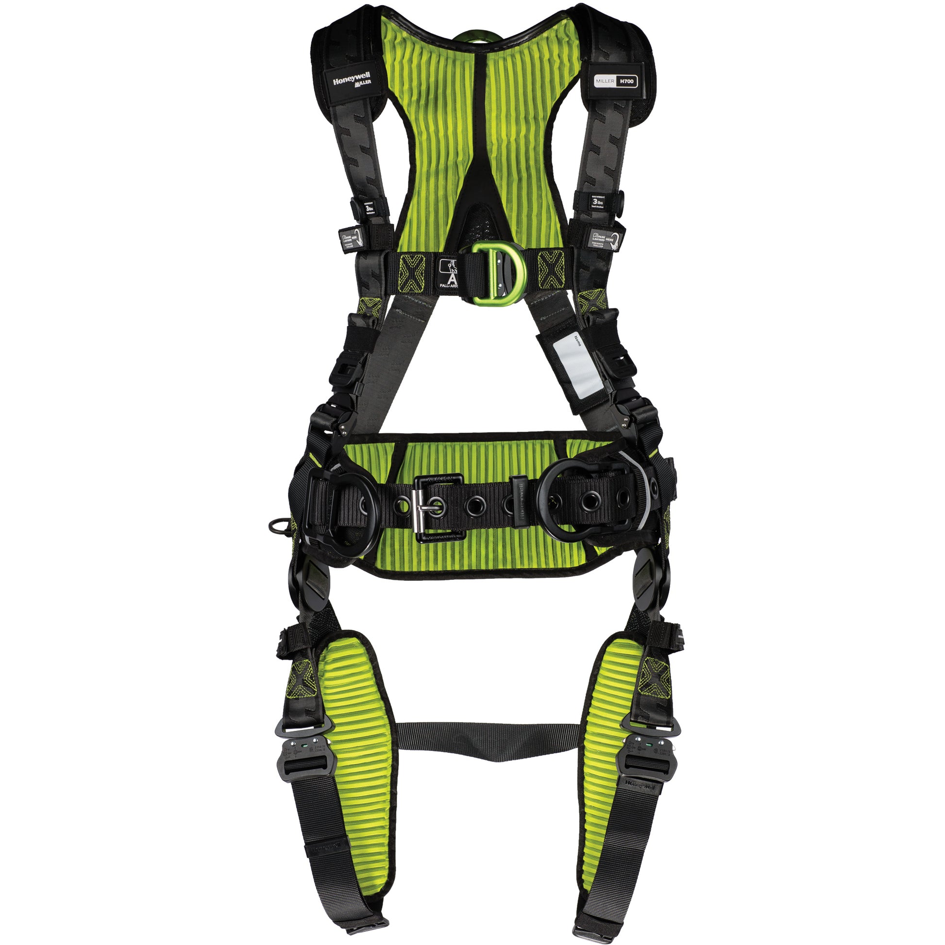 Honeywell H700 Series Premium Full Body Harness, CSA Certified, Class ADLP, Medium/Small, 420 lbs. Cap.