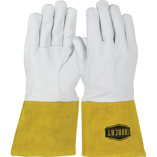 Protective Industrial Products Ironcat® Premium Leather TIG Glove, Grain Kidskin, Size Medium
