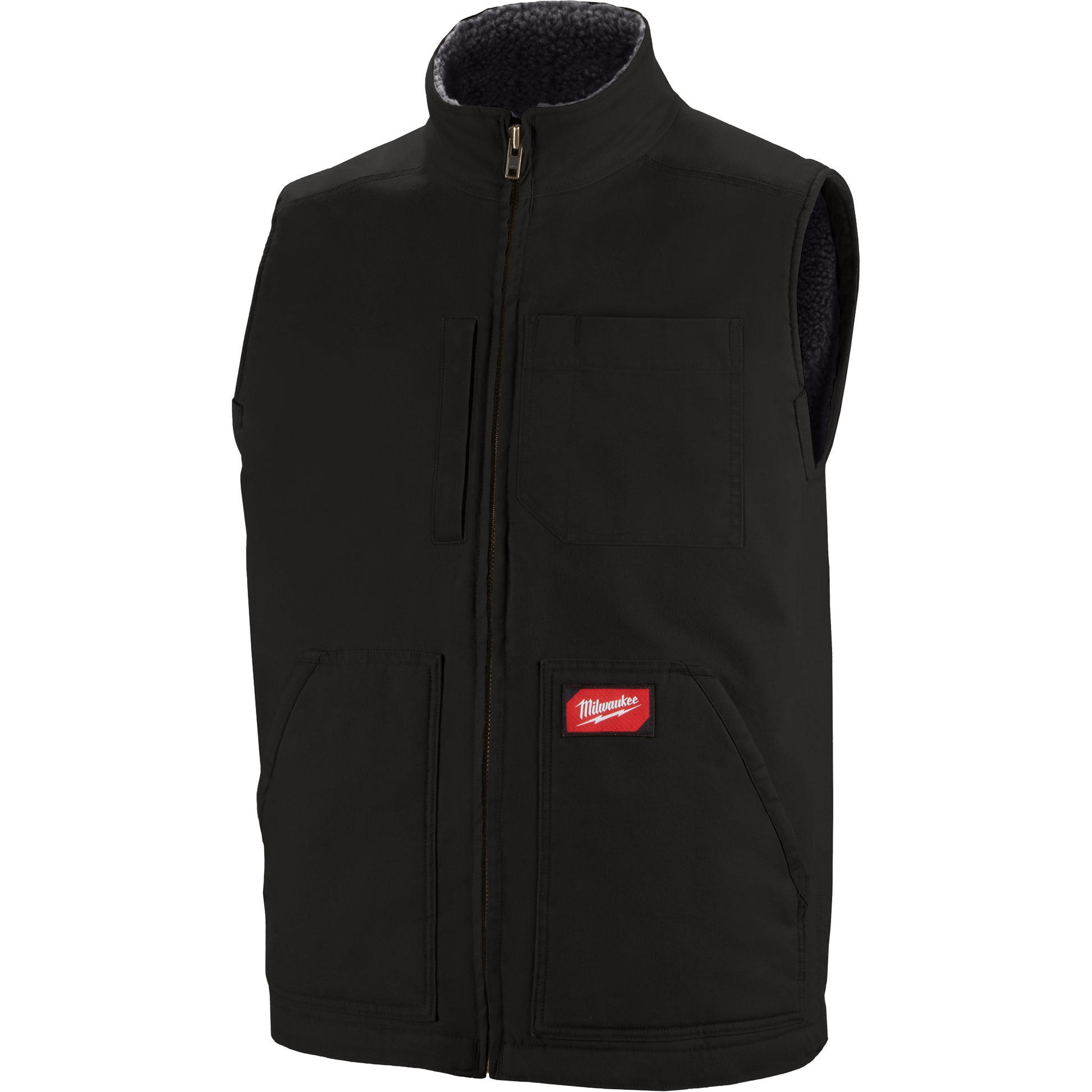 Milwaukee Heavy-Duty Sherpa-Lined Vest, Men's, X-Large, Black