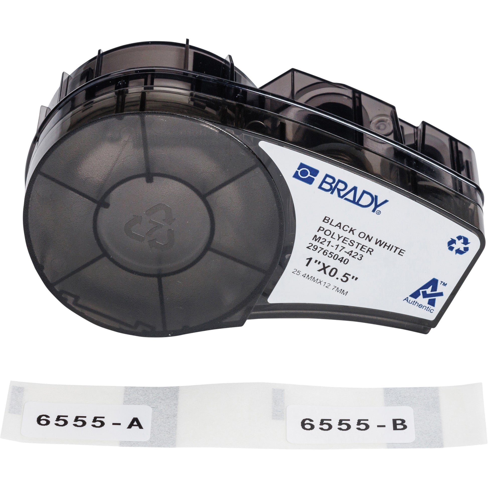 Brady Harsh Environment Multi-Purpose Labels with Ribbon, Black