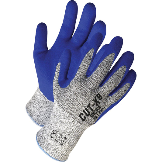 Bob Dale Gloves Cut-X™ Coated Cut-Resistant Gloves, Size Small/7, 13 Gauge, Nitrile Coated, HPPE Shell, ASTM ANSI Level A9