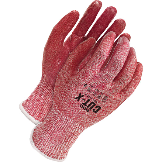 Bob Dale Gloves Cut-X™ Cut-Resistant Gloves, Size Large/9, 13 Gauge, Silicone Coated, Stainless Steel/HPPE/Glass Fibre Shell, ASTM ANSI Level A5
