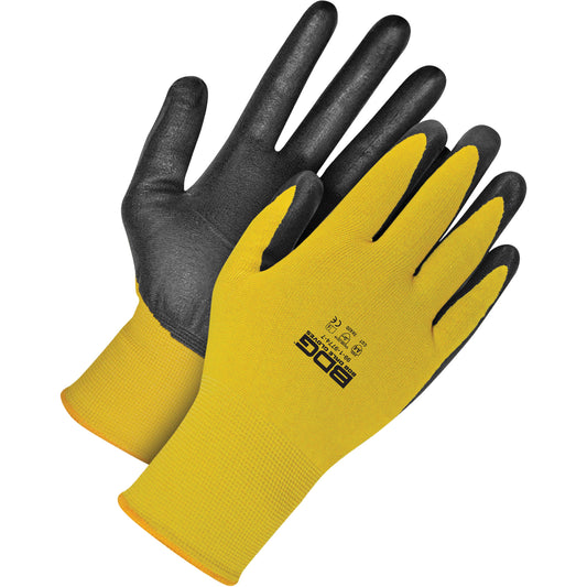 Bob Dale Gloves Cut-X™ Coated Cut-Resistant Gloves, Size Medium/8, 18 Gauge, Foam Nitrile Coated, Kevlar® Shell, ASTM ANSI Level A4/EN 388 Level D