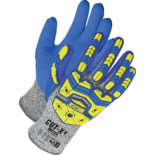 Bob Dale Gloves Cut-X™ Coated Cut- & Impact-Resistant Gloves, Size 6/X-Small, Nitrile Coated, HPPE Shell, ASTM ANSI Level A8