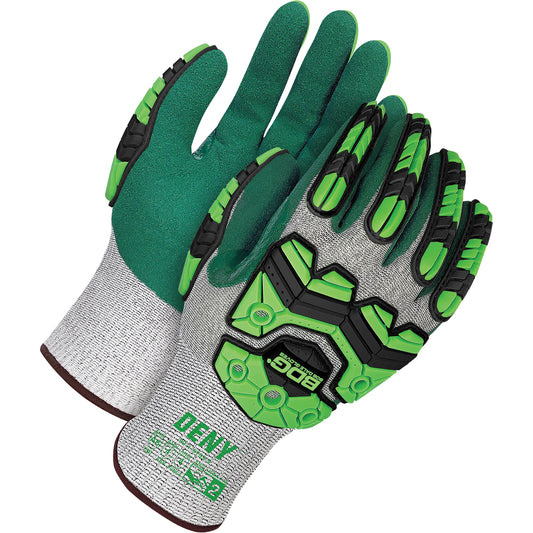 Bob Dale Gloves Deny™ Impact-Resistant Touch Screen Gloves, Size Medium/8, 13 Gauge, Nitrile Coated, HPPE Shell, ASTM ANSI Level A6