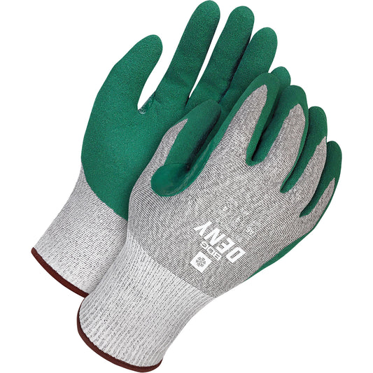 Bob Dale Gloves Deny™ Lined Waterproof Touch Screen Gloves, Size Large/9, Nitrile Coated, Polyethylene/Acrylic/HPPE Shell, ASTM ANSI Level A6