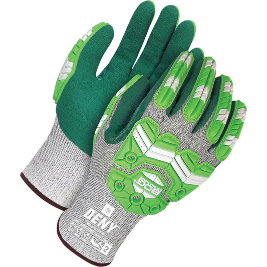 Bob Dale Gloves Deny™ Lined Cut- & Impact-Resistant Touch Screen Gloves, Size 2X-Large/11, Nitrile Coated, Polyethylene/Acrylic/HPPE Shell, ASTM ANSI Level A6