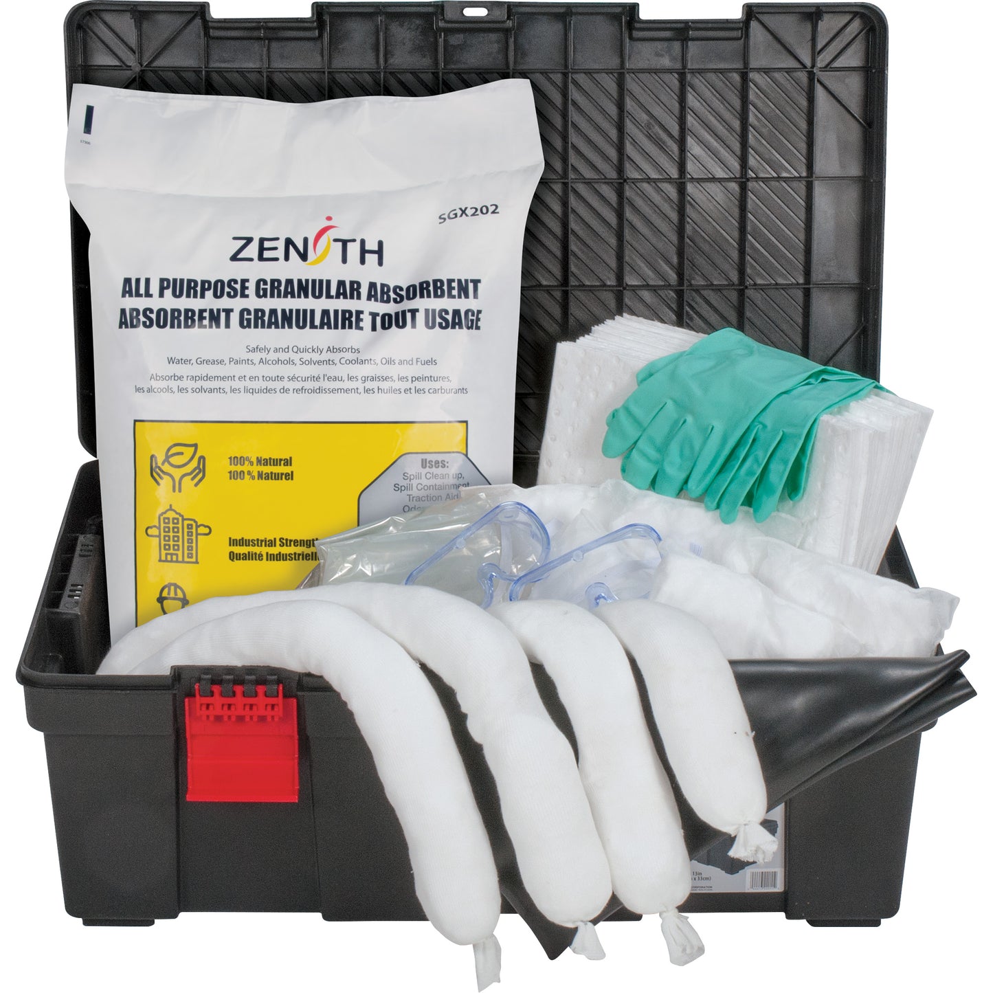 Zenith Safety Products Tool Box Spill Kit, Oil Only, Bin, 31 US gal. Absorbancy