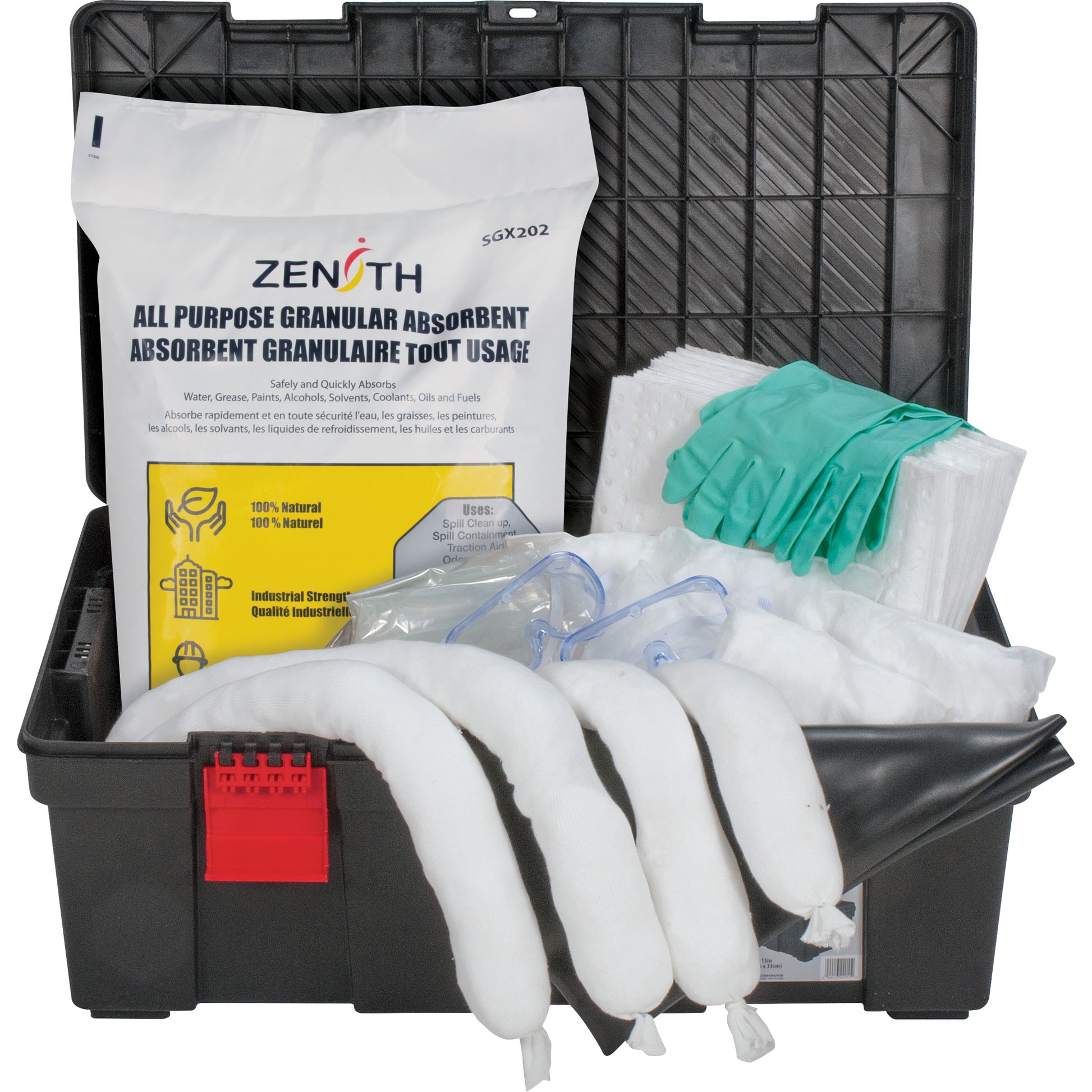 Zenith Safety Products Tool Box Spill Kit, Oil Only, Bin, 31 US gal. Absorbancy