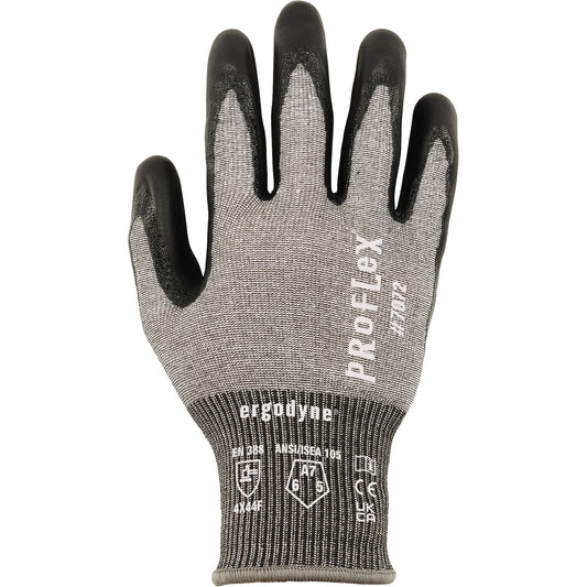Ergodyne Proflex 7072 Cut-Resistant Gloves, Size 2X-Large, 18 Gauge, Nitrile Coated, HPPE/Tungsten Shell, ASTM ANSI Level A7/EN 388 Level F