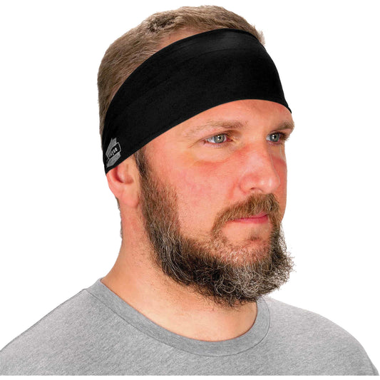 Ergodyne Chill-Its 6634 Cooling Headband, Black