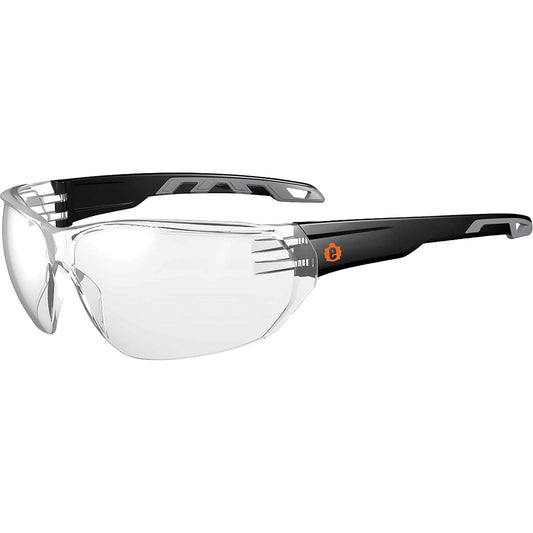 Ergodyne Skullerz VALI Frameless Safety Glasses, Clear Lens, Anti-Scratch, ANSI Z87+/Meets/Exceeds CSA Z94.3