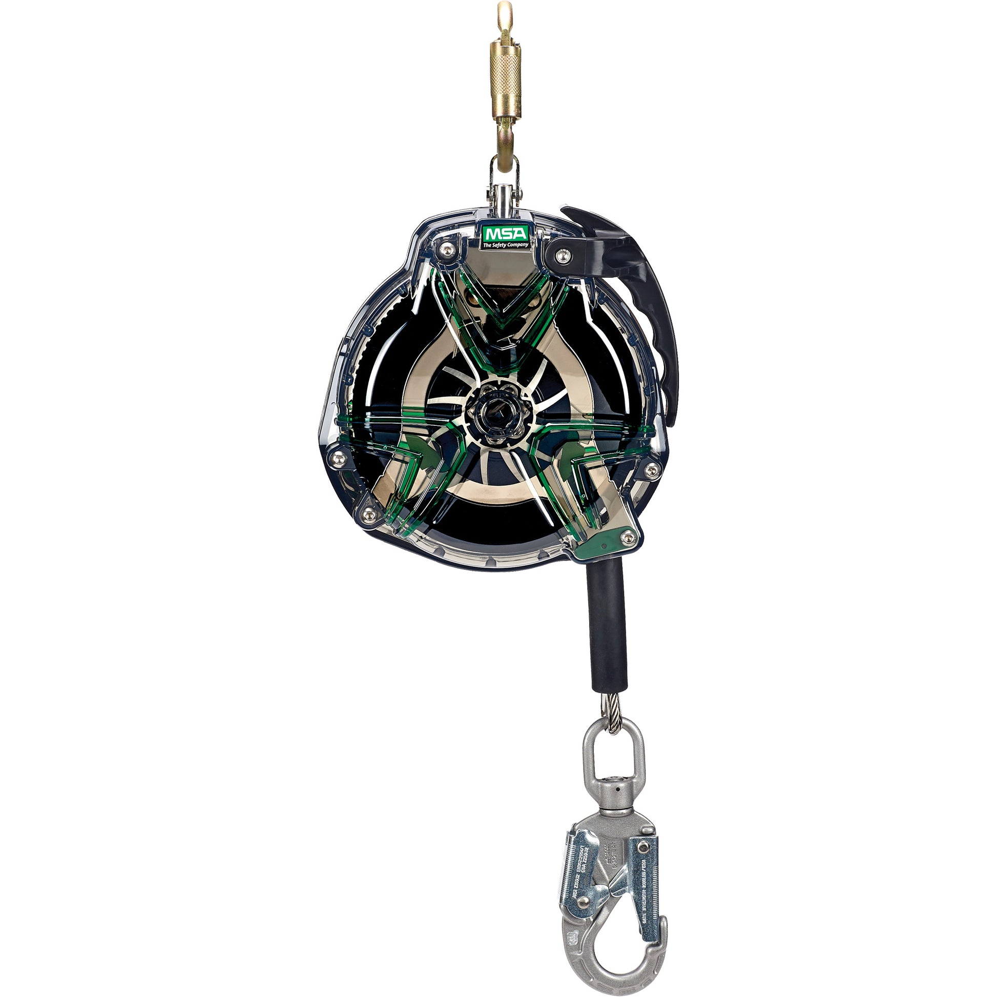 MSA V-TEC™ Self-Retracting Lifeline, 30', Galvanized Steel, Swivel