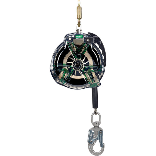MSA V-TEC™ Self-Retracting Lifeline, 30', Galvanized Steel, Swivel