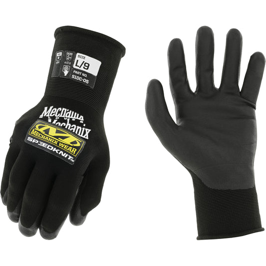 Mechanix Wear Speedknit™ Work Gloves, 11, Polyurethane Coating, 15 Gauge, Nylon Shell