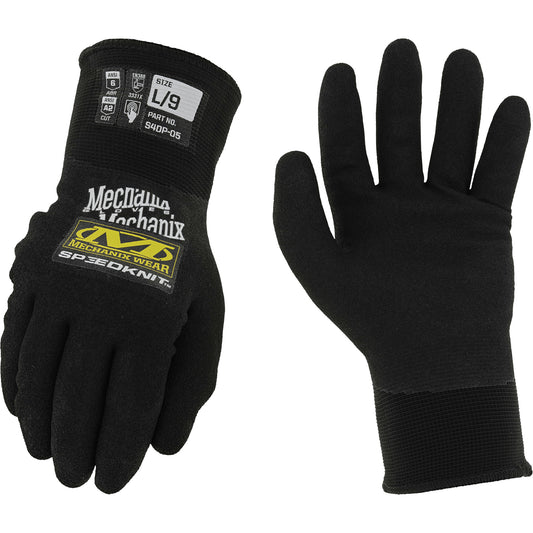 Mechanix Wear Speedknit™ Thermal Gloves, Size 7, 15 Gauge, Nitrile Coated, Nylon Shell, ASTM ANSI Level A2