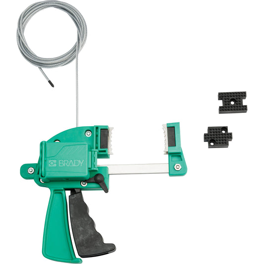 Brady Green Clamping Cable Lockout, 8' Length