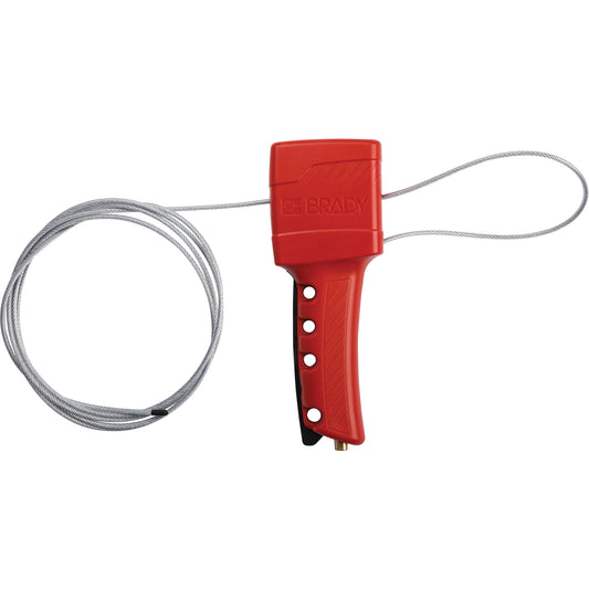 Brady All Purpose PVC-Coated Cable Lockout, 8' Length
