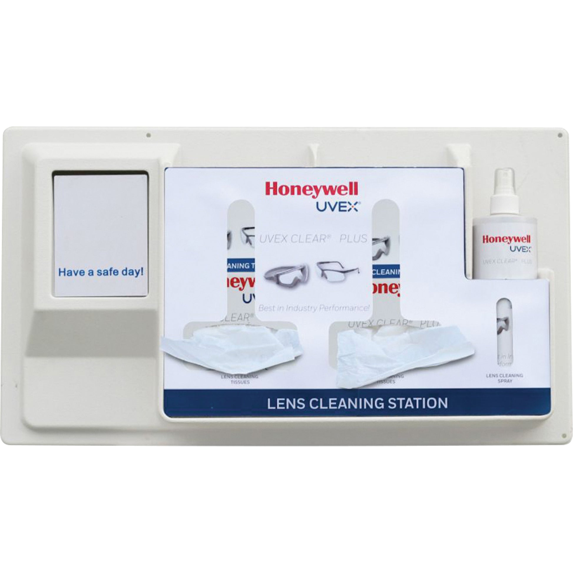 Honeywell Uvex Clear® Plus Permanent Lens Cleaning Station, Cardboard, 30" L x 4" D x 14" H