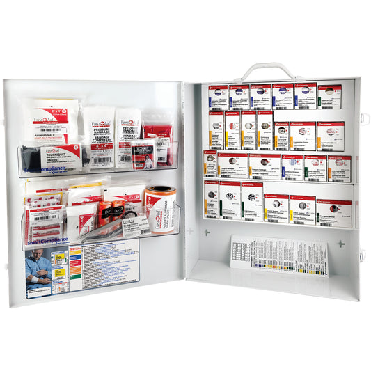 First Aid Central SmartCompliance®  First Aid Cabinet, Meets CSA Z1220-17 Type 3 High-Risk Environment, Medium (26-50 Workers)